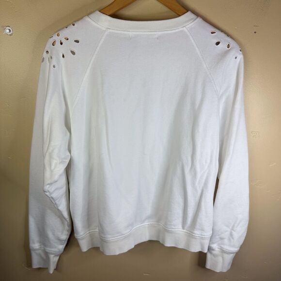 Spiritual Gangster‎ Bridget Raglan Floral White Eyelet Size Medium Activewear - Picture 7 of 7